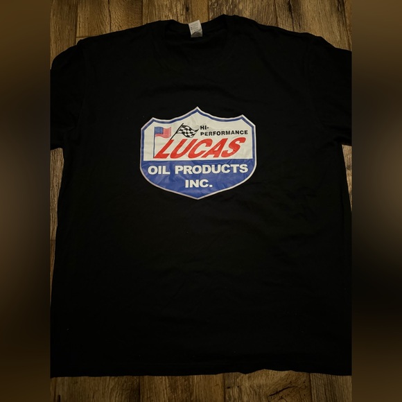 👕 NWOT Mens 2xl Lucas Oil Products graphic t shirt - Picture 1 of 3